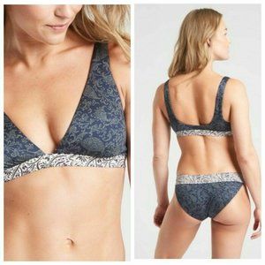 Athleta Aqualuxe Batik Bikini Top Size XS